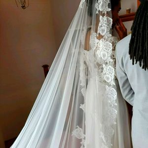 Handmade Lace Cathedral Wedding Veil